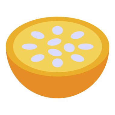 Yarı physalis tohumu simgesi, izometrik biçim