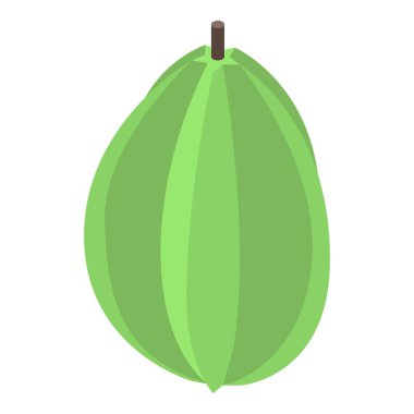 Yeşil karambol simgesi, izometrik biçim