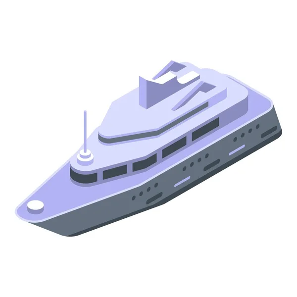 Jachtboot icoon, isometrische stijl — Stockvector