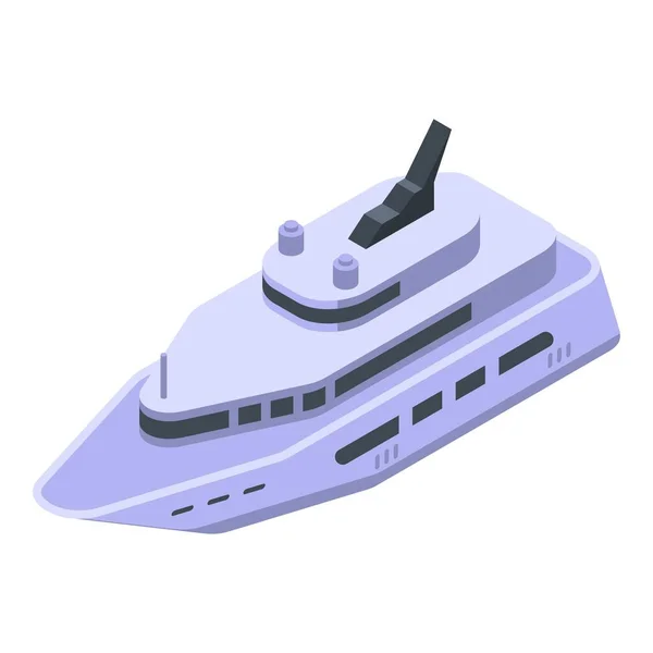 Marine yacht icon, isometric style — Stock Vector