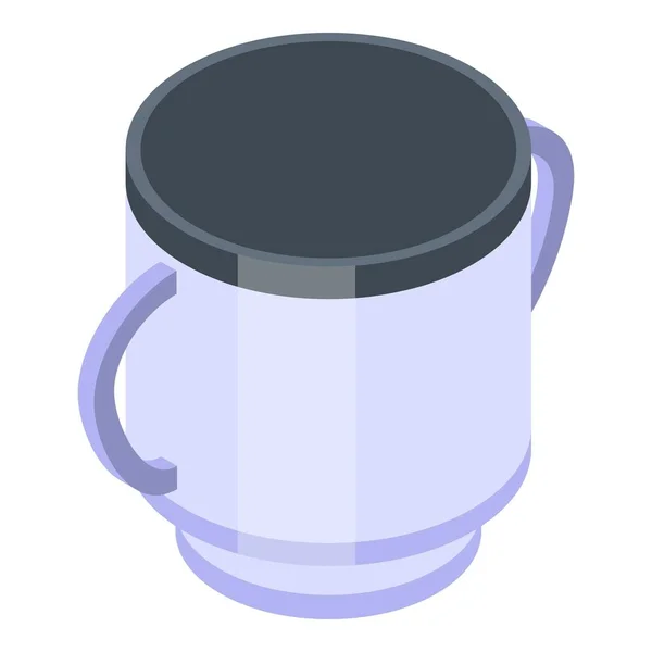 Sippy icono de la taza, estilo isométrico — Vector de stock