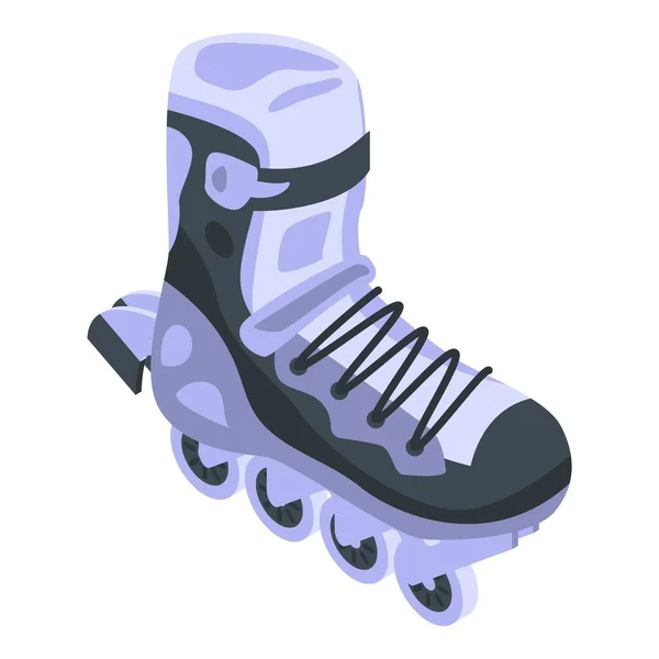 活动内联溜冰鞋图标，等距风格 — 图库矢量图片