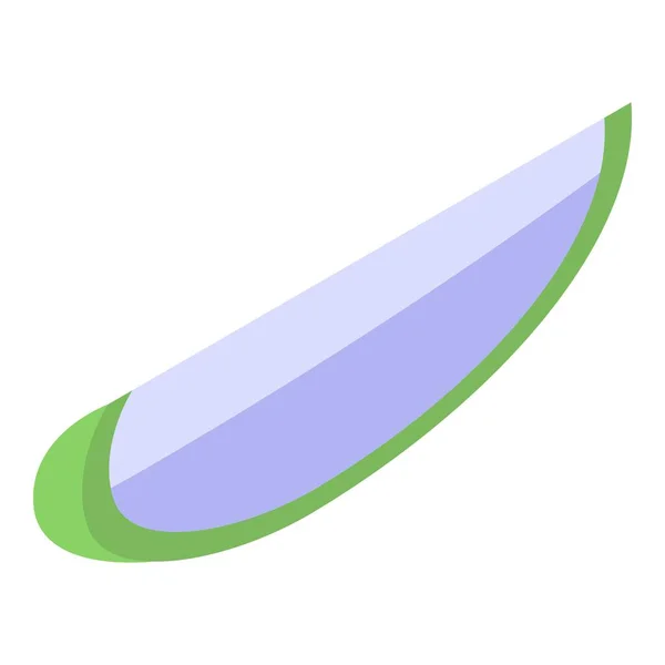 Soursop slice icon, isometric style — Stock Vector