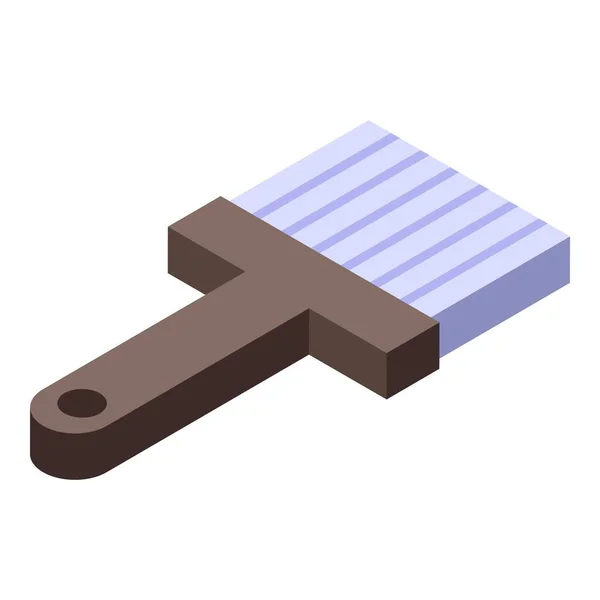 Architect brush icon, isometric style — Stock Vector