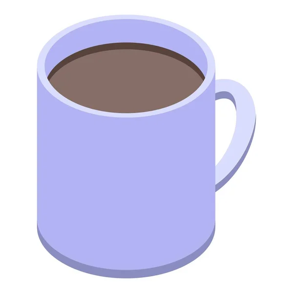 Arquitecto icono taza de té, estilo isométrico — Vector de stock