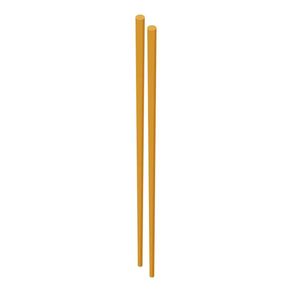 传统筷子图标，等距风格 — 图库矢量图片