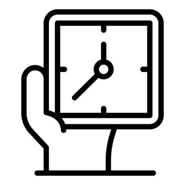 Horlogemaker reparatie icoon, omtrek stijl — Stockvector