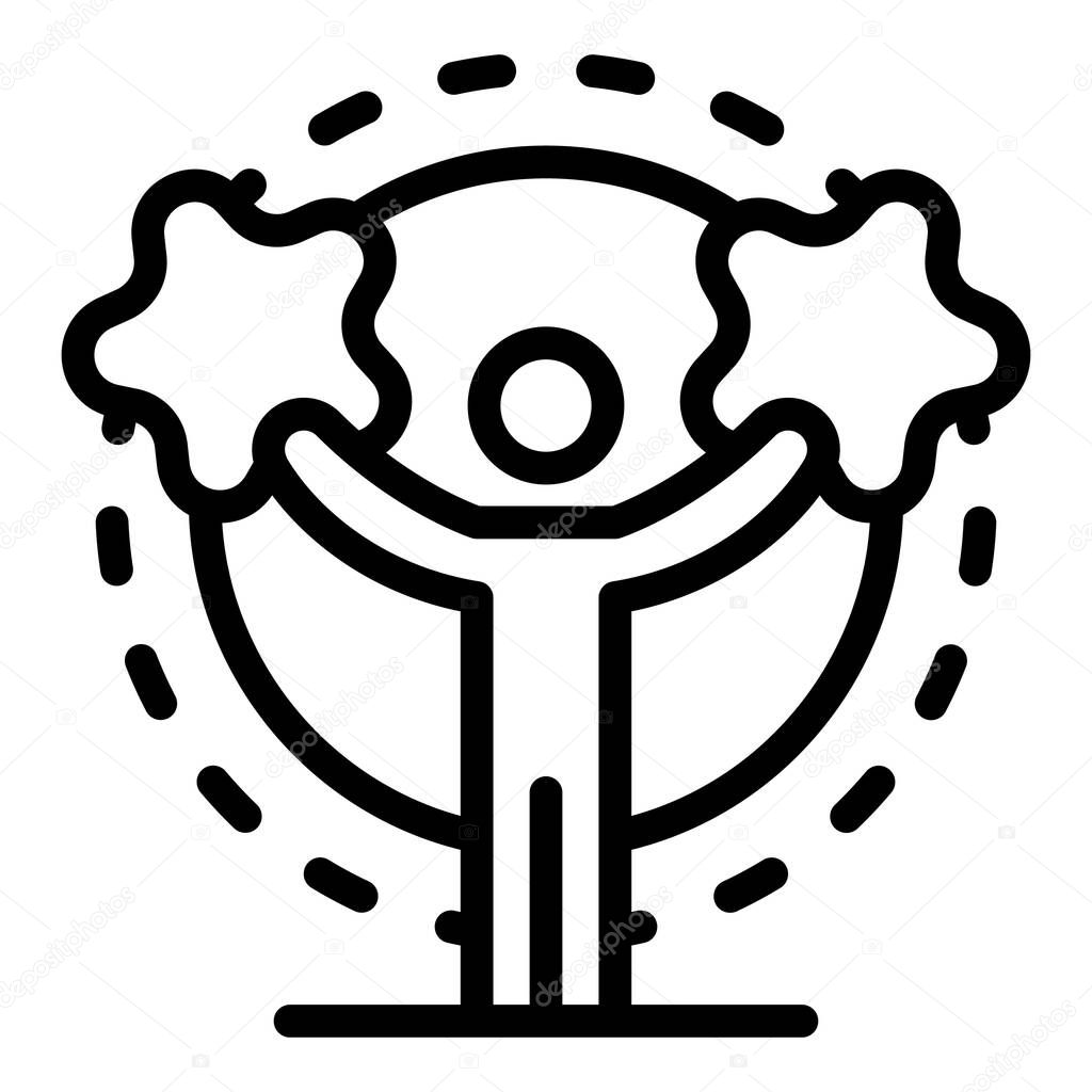 Curiosity life skill icon, outline style