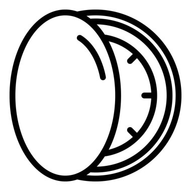 Altın portatif saat simgesi, taslak biçimi