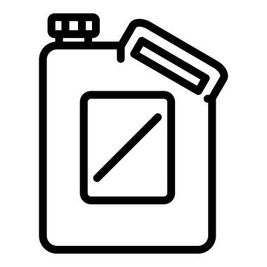 Benzin bidonu simgesi, taslak biçimi