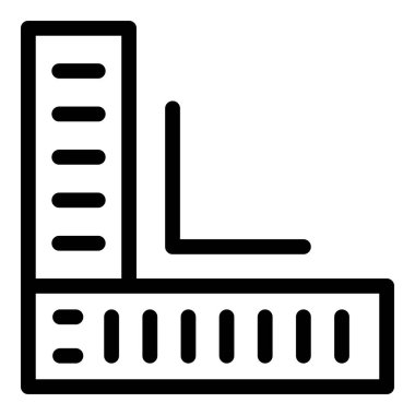 Tiler açısı cetvel simgesi, özet biçimi