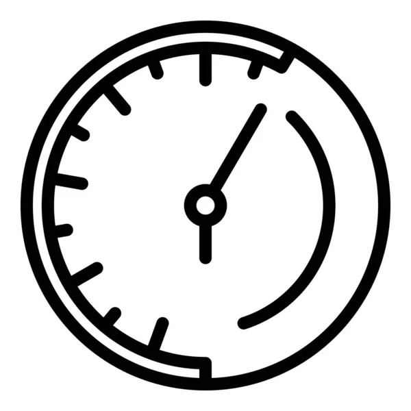 Reloj de reparación icono de piezas, el estilo del esquema — Vector de stock