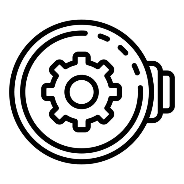 Icône de contrôleur de réparation de montre, style contour — Image vectorielle