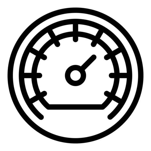 Barometer-Indikator-Symbol, Umriss Stil — Stockvektor