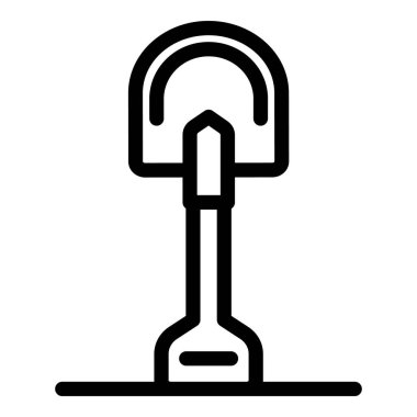 Seyahat küreği simgesi, taslak biçimi