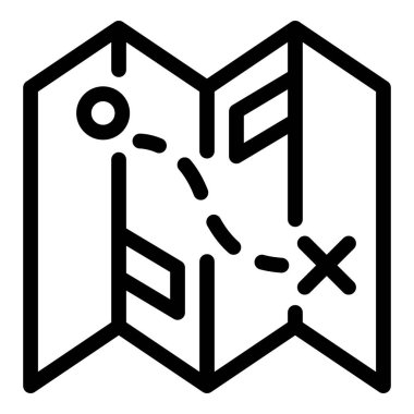 Keşif yolculuğu haritası simgesi, ana hat biçimi