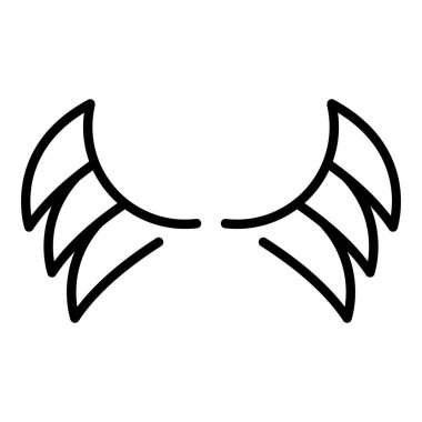 Peri kanatları simgesi, dış hat biçimi