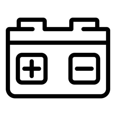 Araba aküsü simgesi, özet biçimi