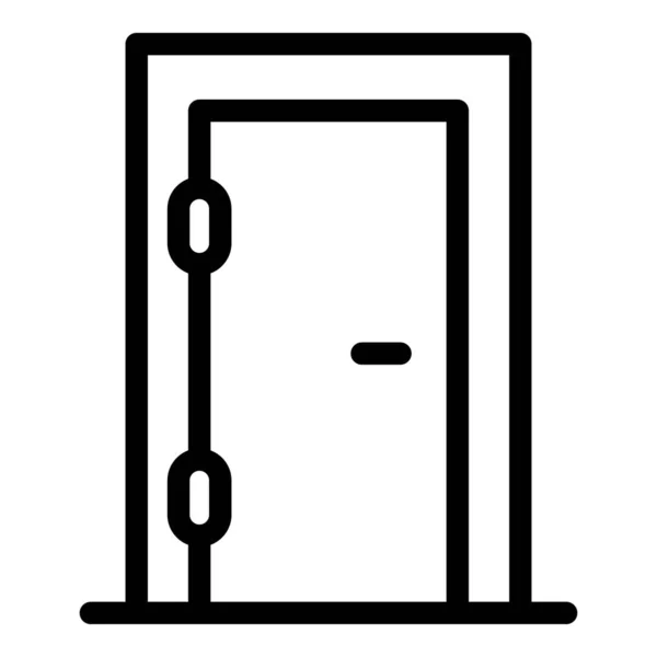 Icona riparatore porta, stile contorno — Vettoriale Stock