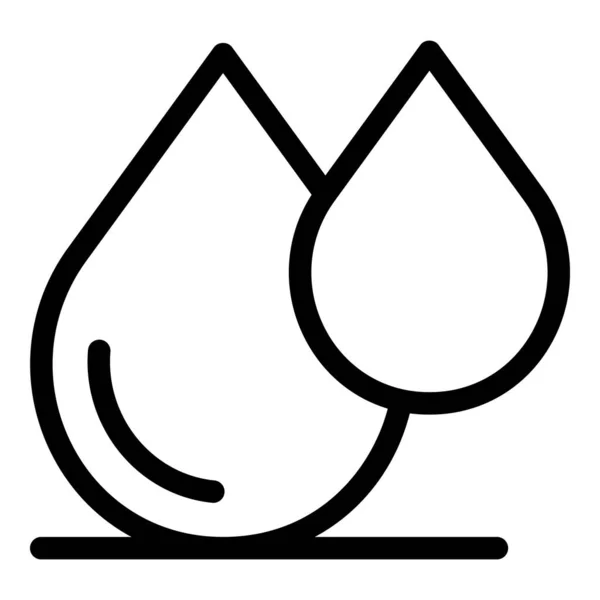 Icono de tubería de gota de agua, estilo de esquema — Archivo Imágenes Vectoriales