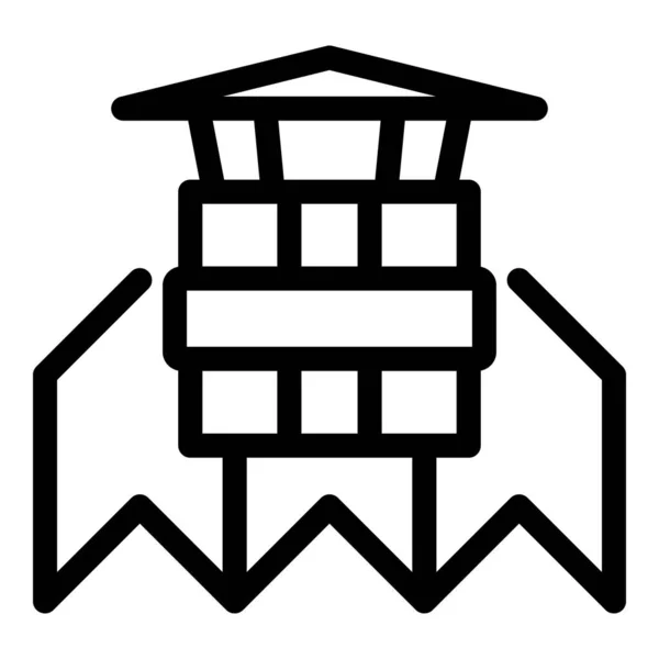 NAVN-ikon, konturstil – stockvektor