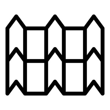 Zirvedeki metal kiremit simgesi, taslak biçimi