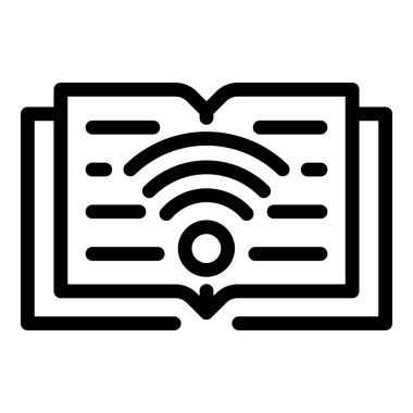 Wi fi simgesi, özet biçimi ile bir kitap indir