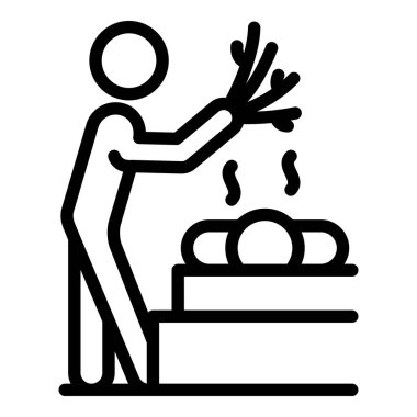 Rus sauna simgesi, taslak biçimi