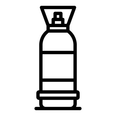 Dikey gaz silindiri simgesi, özet biçimi