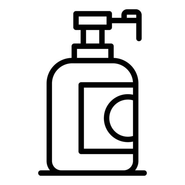 Icono de gel de ducha, estilo de esquema — Vector de stock