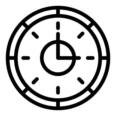 İstasyonu Saat simgesi, anahat stili