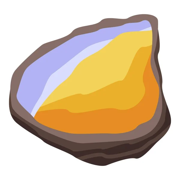 Zee shell voedsel pictogram, isometrische stijl — Stockvector