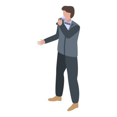 Şarkıcı simgesi, izometrik biçim