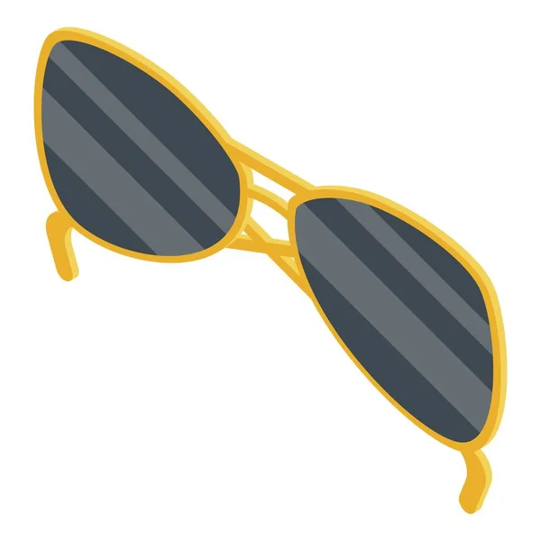 Police sunglasses icon, isometric style — Stock Vector