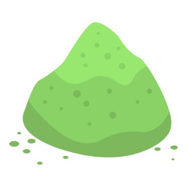 Kibrit çay tozu ikonu, izometrik stil