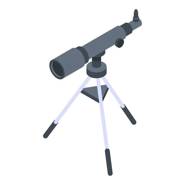 Icono del telescopio, estilo isométrico — Vector de stock