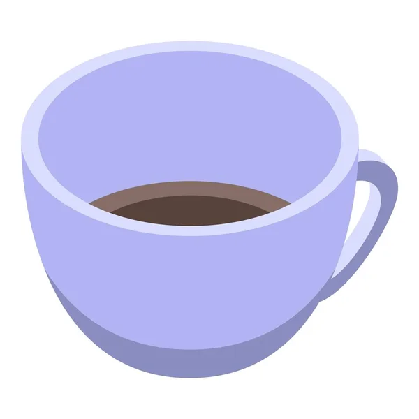 Icono de taza de café adivino, estilo isométrico — Vector de stock