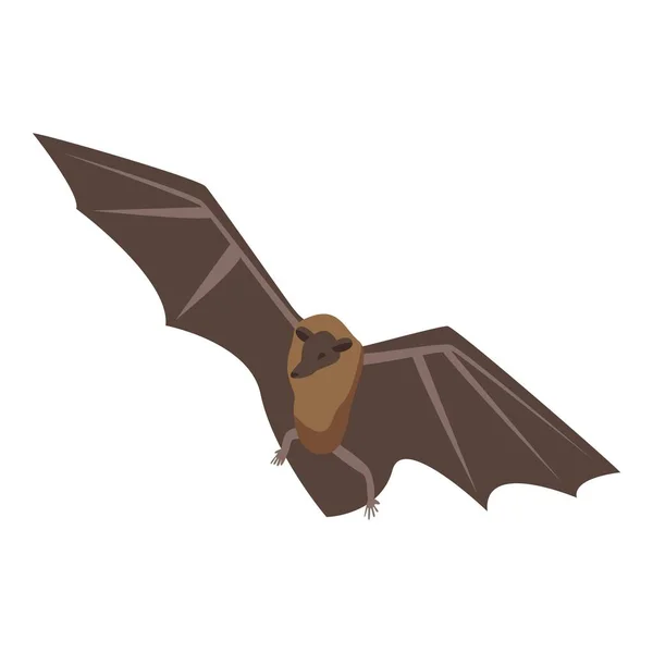 飞行蝙蝠图标，等距风格 — 图库矢量图片