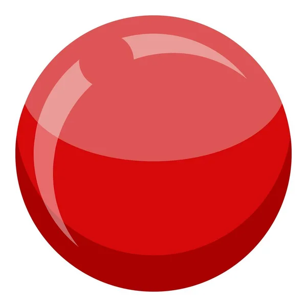 Крокетна червона кулька, ізометричний стиль — стоковий вектор