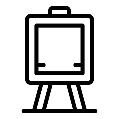 Çocuk odası sehpası simgesi, taslak biçim