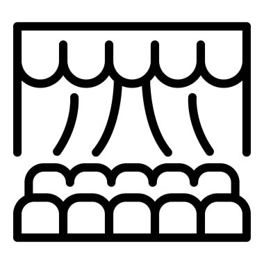 Tiyatro sahnesi simgesi, taslak biçimi