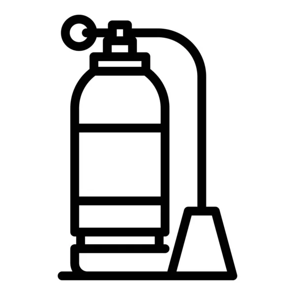 Ikona ochrony przeciwpożarowej, styl zarysu — Wektor stockowy