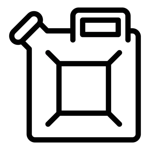 Icono del bote de combustible, estilo de contorno — Vector de stock