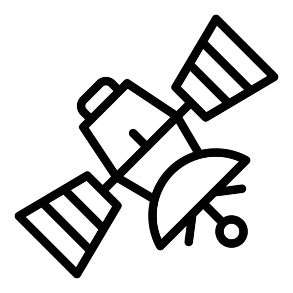 Element Satellitensymbol, Umrissstil — Stockvektor