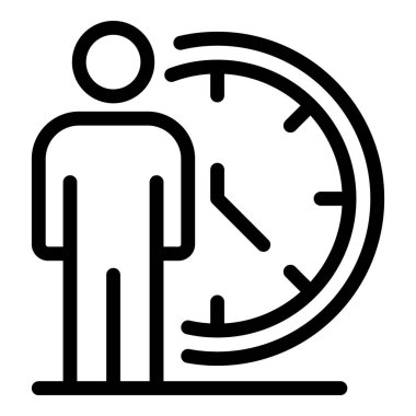 Çalışma saati simgesi, özet biçimi