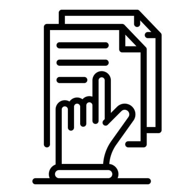 İş eğitimi belgesi simgesi, özet biçimi