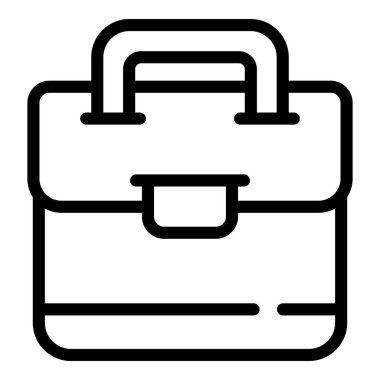 Deri iş çantası simgesi, taslak biçimi