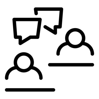 İş eğitimi sohbet simgesi, özet biçimi