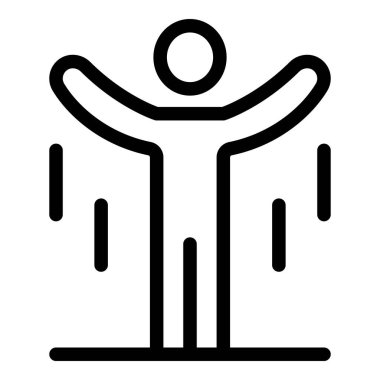 İnsan yerçekimi sıçrama simgesi, özet biçimi