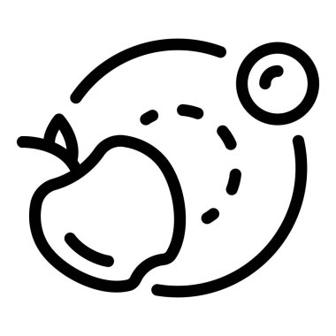 Elma yerçekimi güneş sistemi simgesi, özet biçimi